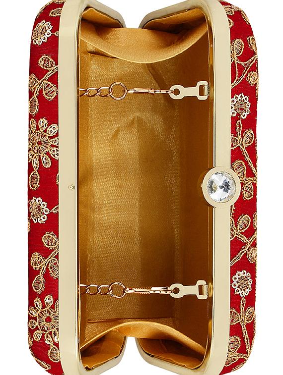 red metal box clutch - 16016817 - Zoom Image - 3
