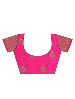 Zari woven saree with blouse - 16017000 - Standard Image - 3