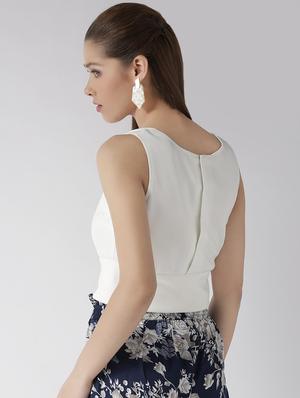criss cross detail crop top - 16017241 - Standard Image - 3