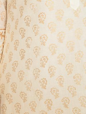 block print high-low ethnic dress - 16017710 - Standard Image - 6
