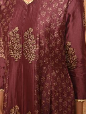 anarkali block print dress - 16017711 - Standard Image - 6