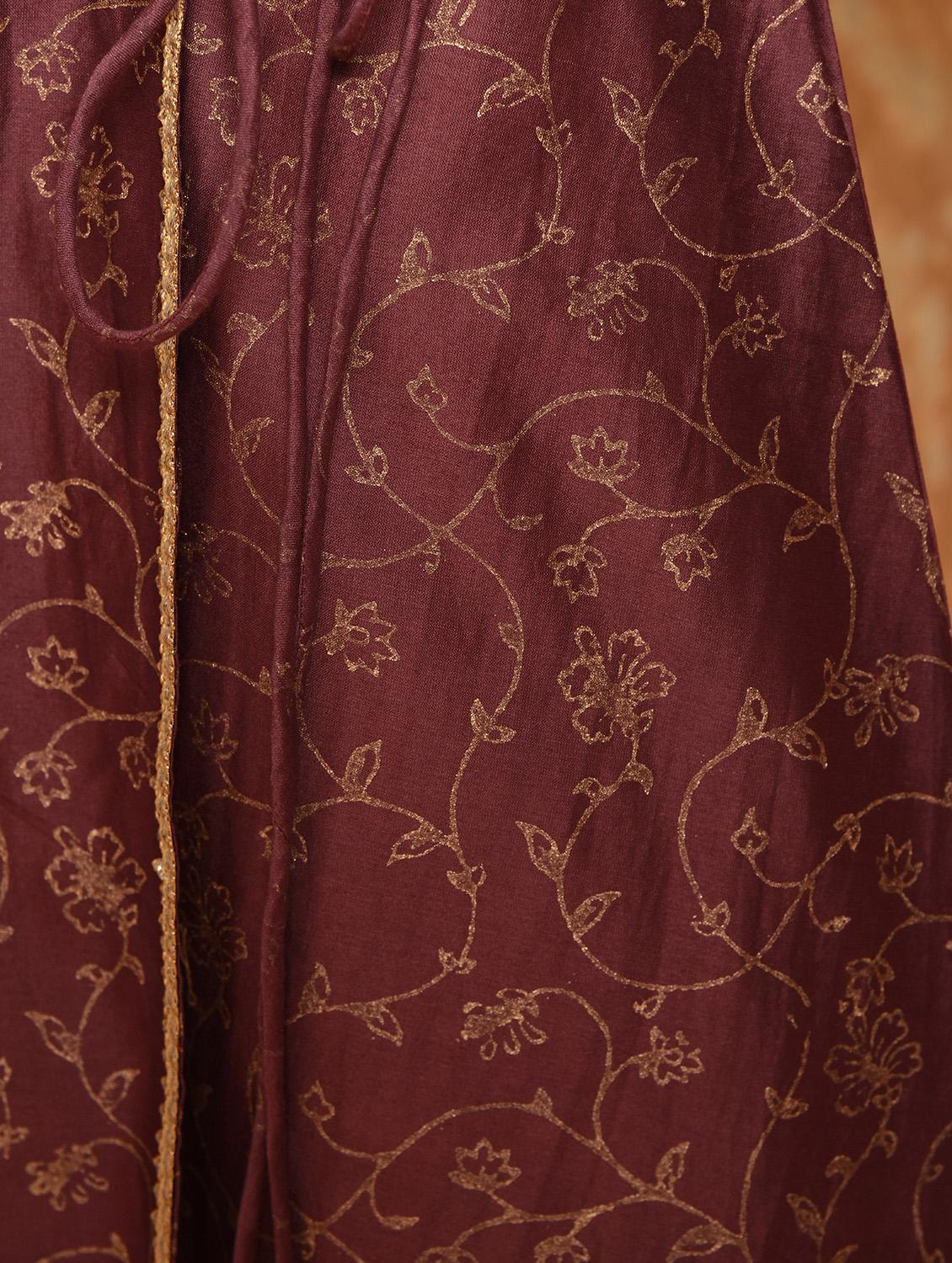 block print angrakha ethnic dress - 16017713 - Zoom Image - 6