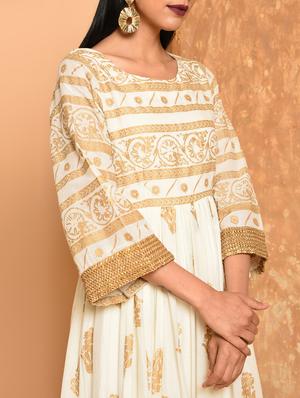 flared block print dress - 16017720 - Standard Image - 6