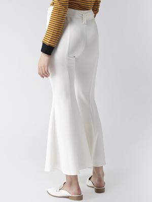 tie-knot front flared trouser - 16017977 - Standard Image - 3