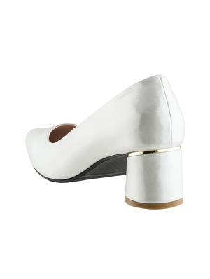 silver slip on pumps - 16019464 - Standard Image - 3