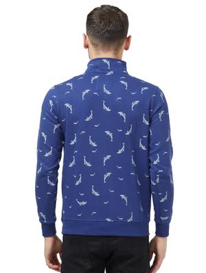 blue printed sweatshirt - 16021542 - Standard Image - 3