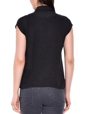 cap sleeved side slit shirt - 16022404 - Standard Image - 3