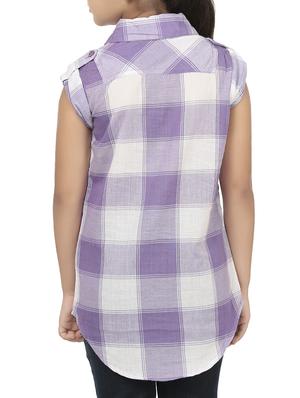 purple cotton shirt - 16022407 - Standard Image - 3