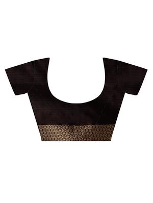 conversational zari motif woven saree with blouse - 16024814 - Standard Image - 3