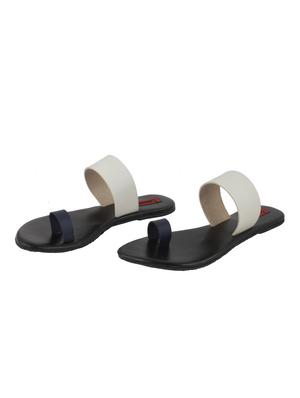 white one toe sandals - 16025269 - Standard Image - 3