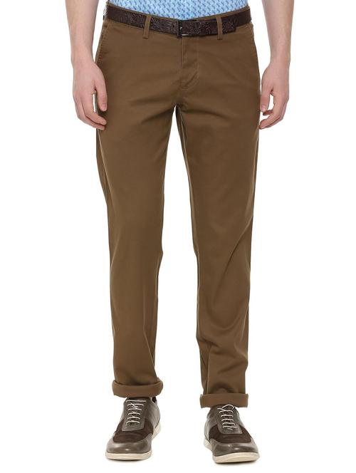 brown cotton chinos - 16025649 - Standard Image - 1