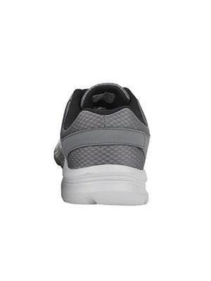 grey fabric lace up sport shoes - 16025760 - Standard Image - 3