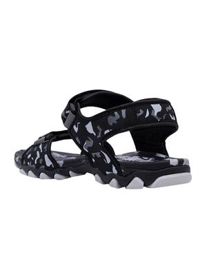 black leatherette back strap floaters - 16025995 - Standard Image - 3