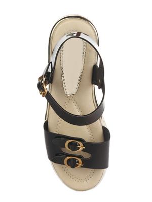 black flat forms sandals - 16026849 - Standard Image - 3