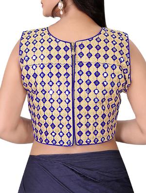 mirror work embroidered blouse - 16027677 - Standard Image - 3