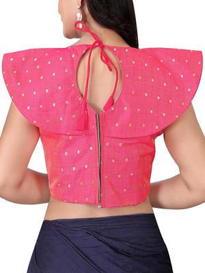 pink silk brocade blouse - 16027684 - Standard Image - 3