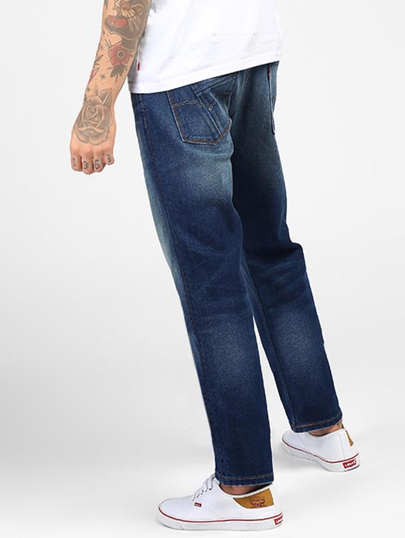 blue cotton heavy washed jeans - 16027933 - Zoom Image - 3