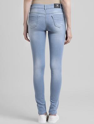 stone washed skinny jeans - 16029177 - Standard Image - 3
