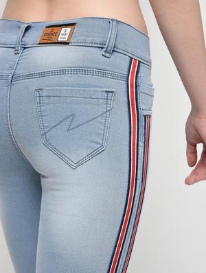 side taped stone washed jeans - 16029804 - Standard Image - 6