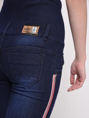 side taped distressed jeans - 16029811 - Standard Image - 6