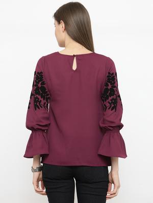 bell sleeved floral top - 16030476 - Standard Image - 3