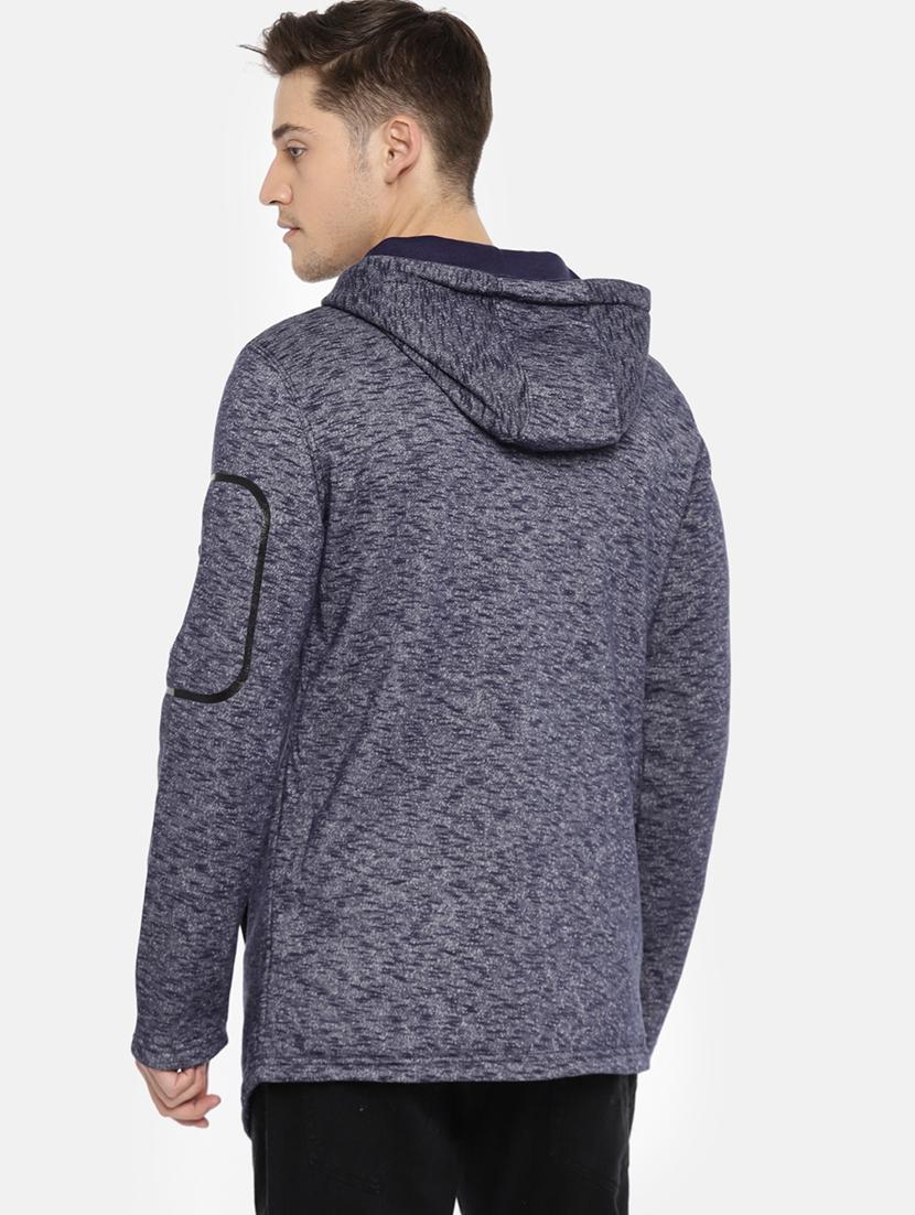 blue melange sweatshirt - 16039641 - Zoom Image - 3