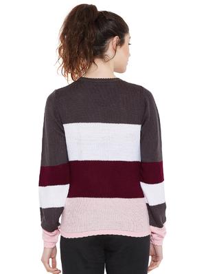 crew neck striped pullover - 16040294 - Standard Image - 3