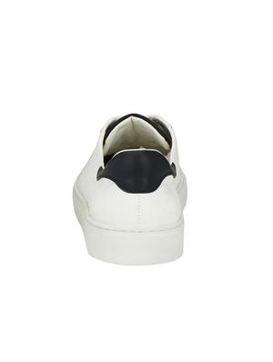 white leatherette lace up sneakers - 16040349 - Standard Image - 3