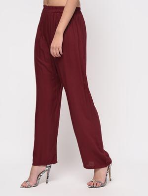 high rise solid palazzo - 16040738 - Standard Image - 3