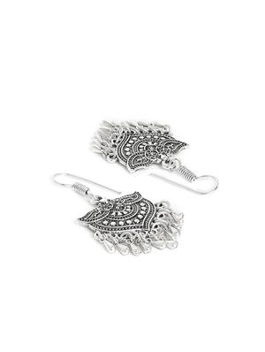 silver metal long necklace - 16040838 - Standard Image - 3