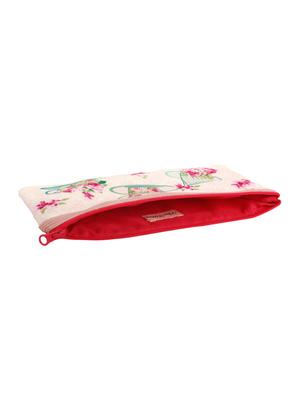 pink canvas regular clutch - 16041602 - Standard Image - 3