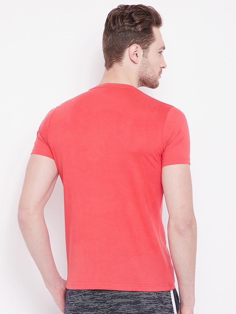 red typographic chest print tshirt - 16041696 - Zoom Image - 3