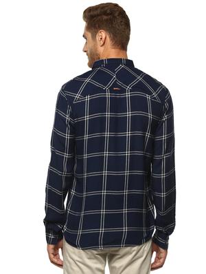 blue cotton casual shirt - 16043125 - Standard Image - 3