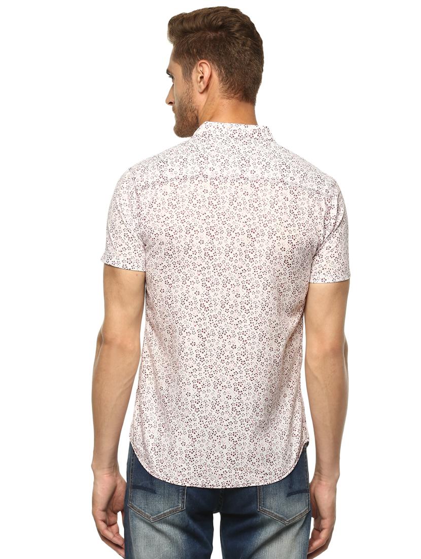 white floral printed casual shirt - 16043224 - Zoom Image - 3