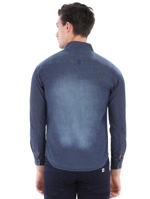 blue faded casual shirt - 16043422 - Standard Image - 3
