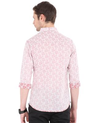 pink cotton blend casual shirt - 16043445 - Standard Image - 3