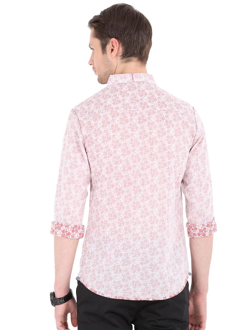 pink cotton blend casual shirt - 16043445 - Zoom Image - 3