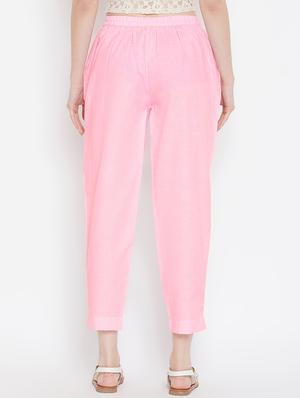 pleat detail drawstring cropped pant - 16046979 - Standard Image - 3