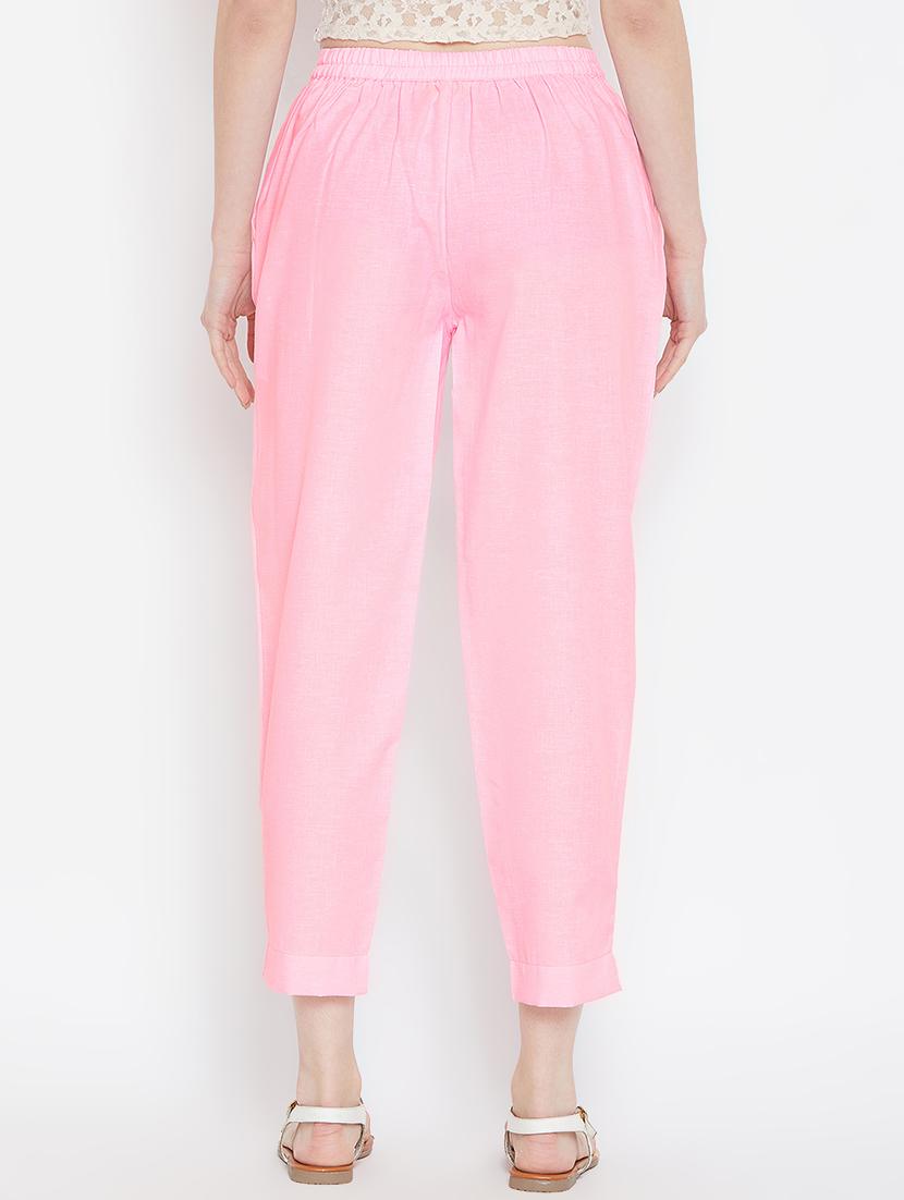 pleat detail drawstring cropped pant - 16046979 - Zoom Image - 3