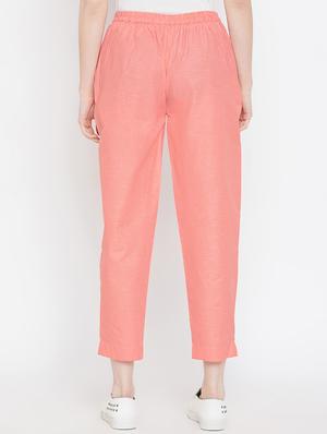 pleat detail drawstring cropped pant - 16046981 - Standard Image - 3