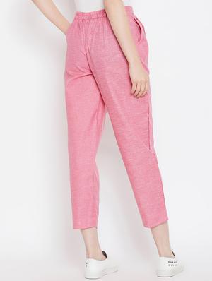 pleat detail drawstring cropped pant - 16046985 - Standard Image - 3