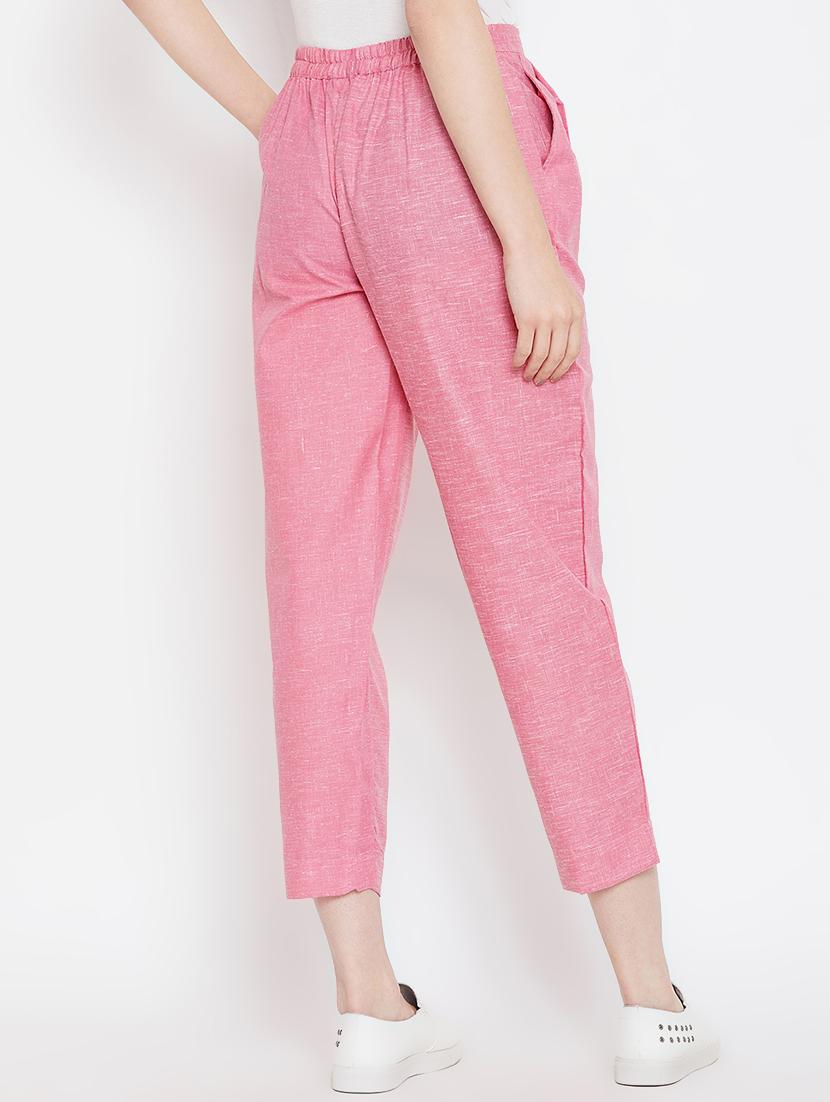 pleat detail drawstring cropped pant - 16046985 - Zoom Image - 3