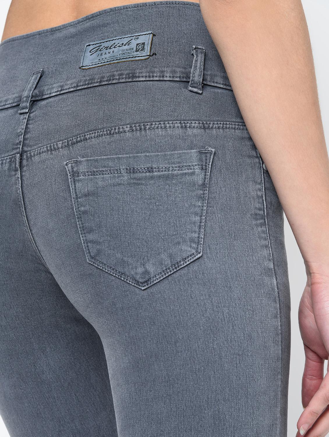knee slit skinny fit jeans - 16047743 - Zoom Image - 6