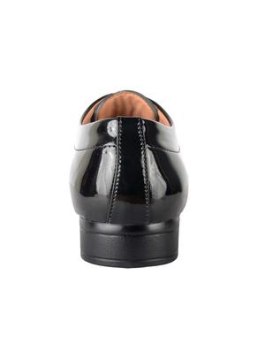 black Patent Leather lace-up derbys - 16049602 - Standard Image - 3