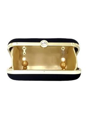 black velvet box clutch - 16049809 - Standard Image - 3