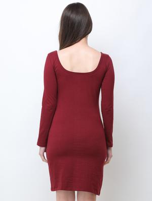 scoop neck sheath dress - 16051556 - Standard Image - 3
