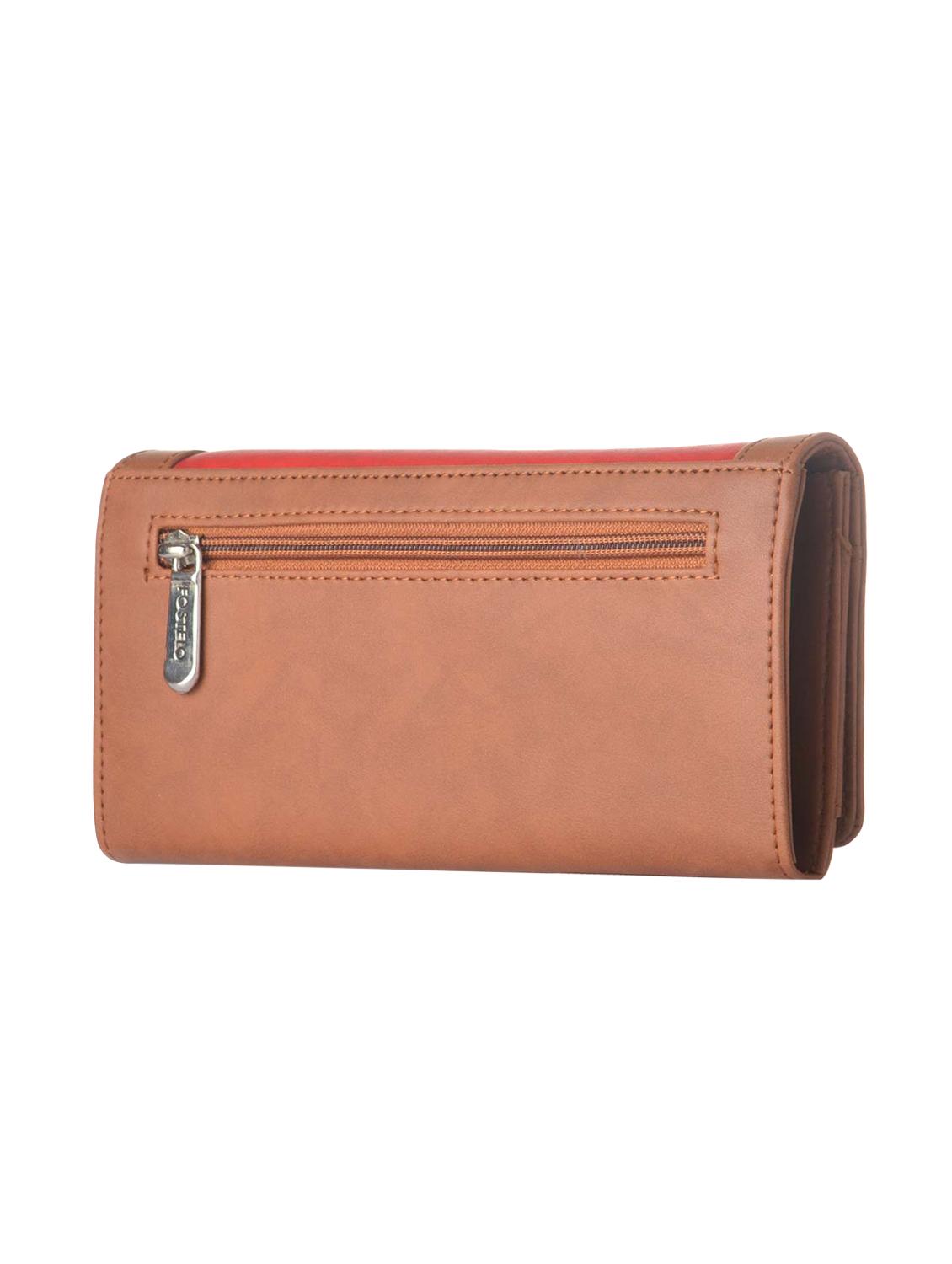 maroon leatherette (pu) sling bag and wallet combo - 16052640 - Zoom Image - 6