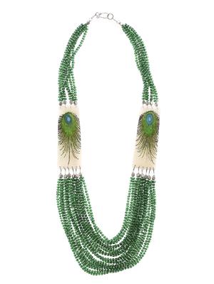 green metal other necklace - 16053554 - Standard Image - 3