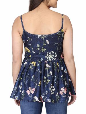 floral laced gathered top - 16053916 - Standard Image - 3