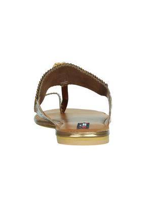 copper synthetic ethnic kolhapuris - 16054303 - Standard Image - 3